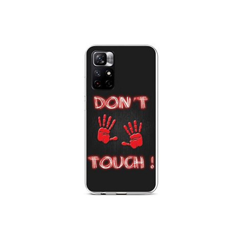 TopQ Kryt Xiaomi Poco M4 Pro 5G silikon Don't Touch Red 71226