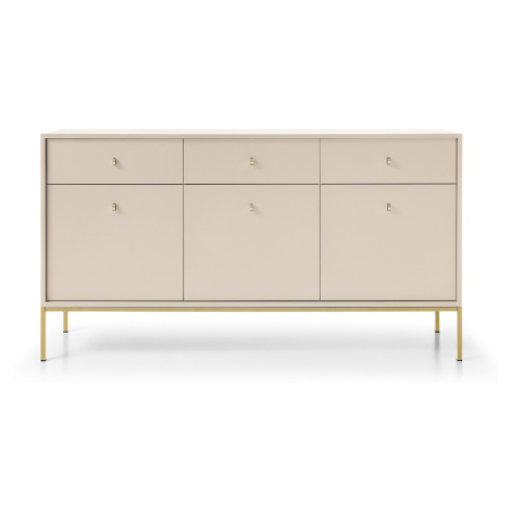 Piaski Komoda Mono II 154 cm béžová/zlatá