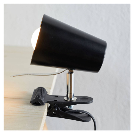 Spot-Light Černá svítilna s klipem Clampspots moderní vzhled