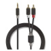 Kabel Jack 3,5mm stereo/2x Cinch 0,5m NEDIS CABW22200AT05