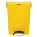 Rubbermaid Odpadkový koš s pedálem SLIM JIM®, objem 30 l, š x v x h 271 x 536 x 425 mm, žlutá