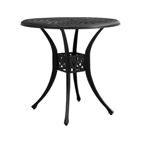 Zahradní stůl černý 78 × 78 × 72 cm litý hliník, 315583 SHUMEE
