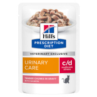 Hill's Prescription Diet c/d Multicare Stress Urinary Care s lososem - Výhodné balení 24 x 85 g