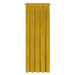 Dekorační jednobarevný velvet závěs s řasící páskou MY BEST 140x270 cm, hořčicová/mustard (cena 