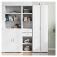 vidaXL Skříň highboard bílá 40 x 42,5 x 185 cm kompozitní dřevo