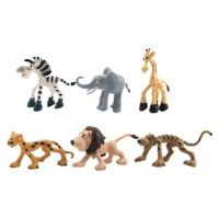 Zvířátka veselá safari ZOO plast 9-10cm 6ks