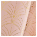 Dekorační vzorovaný závěs s řasící páskou BELISA TAPE růžová 140x250 cm (cena za 1 kus) MyBestHo