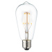 DESIGN BY US Vintage LED žárovka, E27, 3,5 W, 2 200 K, čirá, stmívatelná