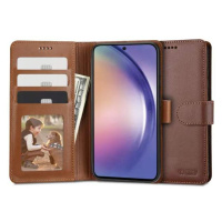 Knížkový kryt na Samsung Galaxy A14 4G/5G Tech-Protect Wallet Hnědý