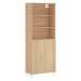 vidaXL Skříň highboard dub sonoma 69,5 x 34 x 180 cm kompozitní dřevo