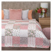 4Home Přehoz na postel Pink Rose Patchwork