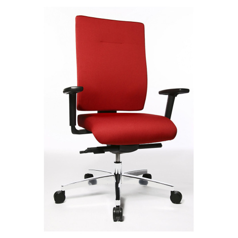 Topstar Kancelářská otočná židle PROFI STAR 15, ergonomické opěradlo, červená