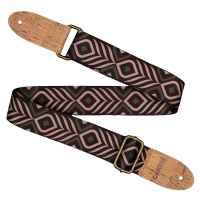 Cascha CUS-VC9 Ukulele Strap Vegan Cork - Green Chevron