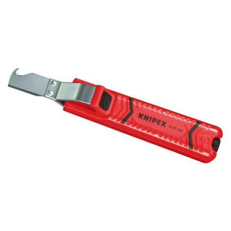KNIPEX 1620165SB nůž na kabely odizolovací s háčkem