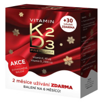 Biomin Vitamin K2 + D3 Premim vánoční balení 60+30 tobolek