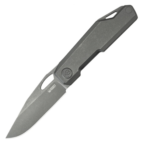 KUBEY Verijero Darkwashed Sanvik 14C28N Čepel Darkblast Ti Linerlock KU340E
