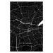 Mapa Nuremberg black, 26.7 × 40 cm