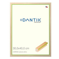 DANTIK rámeček 30 × 40, CARINA zelený plexi čiré