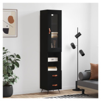 vidaXL Skříň highboard černá 34,5 x 34 x 180 cm kompozitní dřevo