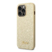 Guess GUHCP14LHGGSHD hard silikonové pouzdro iPhone 14 PRO 6.1" gold Glitter Script