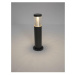 NOVA LUCE venkovní sloupkové svítidlo ROCK černý hliník stříbrný hliník a čirý akryl LED 8W 3000