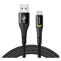 Kabel USB na USB-C Mcdodo Magnificence CA-7960 LED, 1 m (černý)