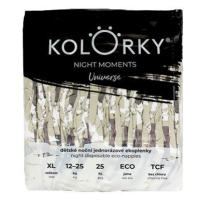 KOLORKY Night Moments - Vesmír - XL (12-25 kg) noční jednorázové ekoplenky 25 ks