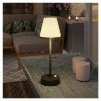 Stolní lampa tmavě šedá včetně LED dobíjecí s dotykovým stmívačem - Renata