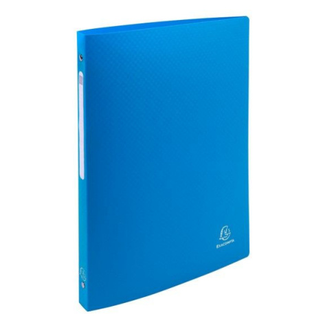 4-Kroužkový pořadač s popisovatelným štítkem, A4, 2 cm, PP - modrý Exacompta