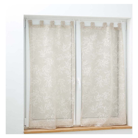 Světle hnědé voálové záclony v sadě 2 ks 60x90 cm Karla – douceur d'intérieur