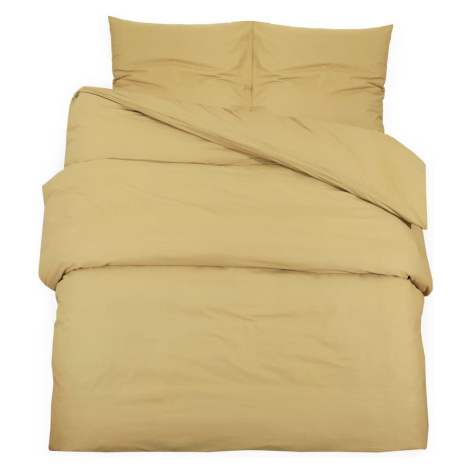 vidaXL Sada ložního prádla taupe 220 x 240 cm lehké mikrovlákno