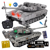 Tank Velký T72 Dálkově ovládaný R/c+ Dálkové ovládání 4x Akum, Led světlo, Zvuk