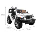 HračkyZaDobréKačky Elektrické autíčko Jeep Wrangler Rubicon bílé