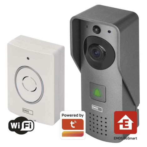 EMOS GoSmart Domovní bezdrátový videozvonek IP-09C s Wi-Fi H4031