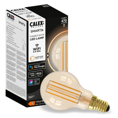 Calex Calex Smart E14 P45 4,5W 1800-3000K dim zlatá 2ks