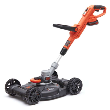 BLACK+DECKER Zahradní technika - 18V AKU multifunkční strunová sekačka, záběr 28 cm, 1x aku 2,0  Black + Decker