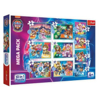 Trefl Puzzle Tlapková patrola ve velkofilmu Mega Pack 10 v 1