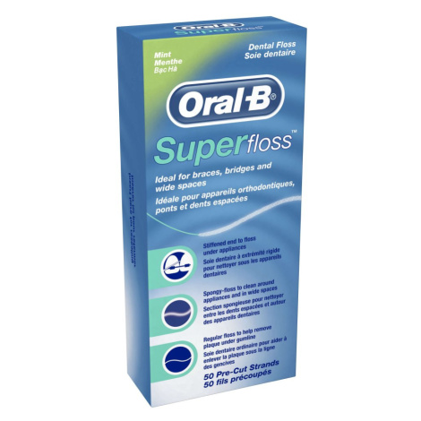 Oral-B SuperFloss zubní nit, 50 ks