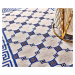 Diamond Carpets koberce Ručně vázaný kusový koberec Geo DESP P82 Silver Blue - 140x200 cm