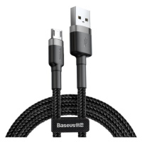 Datový kabel Baseus Cafule Cable Micro USB 2.4A, 1M, šedá-černá