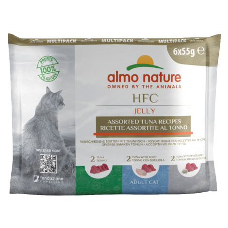 Almo Nature HFC Jelly Pouch 12 x 55 g - mix tuňák (3 druhy) Almo Nature Holistic