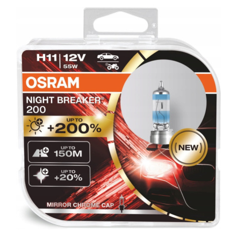 Osram Žárovky H11 Night Breaker Laser +200% +150m