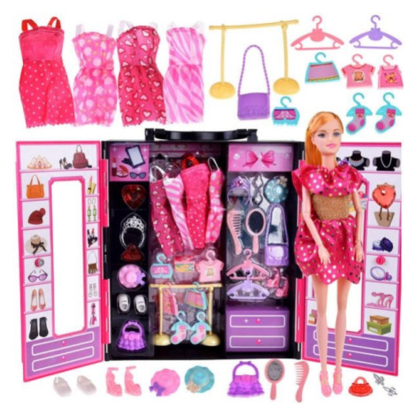 Skříň s oblečením a doplňky + panenka Toys Group