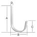 Hák uni 170x90x100x25 zn