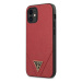 Guess GUHCP12SVSATMLRE hard silikonové pouzdro iPhone 12 Mini 5.4" red Saffiano