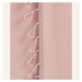 Pudrově růžový závěs LARA na stříbrná kolečka se střapci 140 x 250 cm
