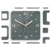ModernClock 3D nalepovací hodiny Roman Quadrat tmavě šedé