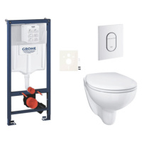 Závěsný wc set do lehkých stěn / předstěnová montáž Grohe Bau Ceramic SIKOGRSBAUASH0