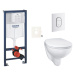 Závěsný wc set do lehkých stěn / předstěnová montáž Grohe Bau Ceramic SIKOGRSBAUASH0