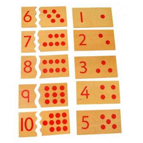 Montessori Čísla a puntíky- puzzle MontessoriHračky